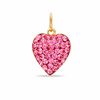 Thumbnail Image 0 of Red Crystal Heart Charm in 10K Gold