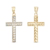 Thumbnail Image 1 of Reversible Cross Charm in 10K Solid Two-Tone Gold