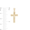 Thumbnail Image 3 of Reversible Cross Charm in 10K Solid Two-Tone Gold