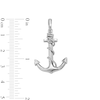 Thumbnail Image 4 of Anchor with Rope Charm in Sterling Silver