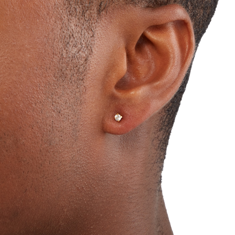 5 pairs Men Earrings Studs Flat Back Dot Earrings Pure Titanium