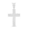 Thumbnail Image 1 of 1 CT. T.W. Diamond Cross Necklace Charm in Sterling Silver