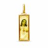 Thumbnail Image 0 of Enamel Rectangle Jesus Charm in 10K Gold