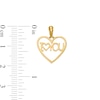 Thumbnail Image 1 of I Love You Heart Charm in 10K Gold