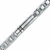 Thumbnail Image 0 of Diamond Accent ID Bracelet in Stainless Steel - 8.5"