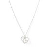 Thumbnail Image 1 of Diamond Accent Double Heart Pendant in Sterling Silver