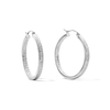 Thumbnail Image 1 of 30mm Diamond-Cut Inside-Out Hoop Earrings in Hollow Sterling Silver