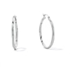 Thumbnail Image 1 of Twist Tube Hoop Earrings in Hollow Sterling Silver