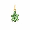 Thumbnail Image 0 of Green Crystal Turtle Charm in 10K Gold