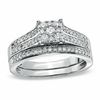 Thumbnail Image 0 of 1/2 CT. T.W. Diamond Composite Bridal Set in 10K White Gold