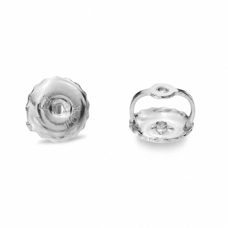 White gold screw back deals earring replacement