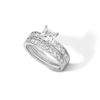 Thumbnail Image 3 of Princess-Cut Cubic Zirconia Bridal Set in Sterling Silver