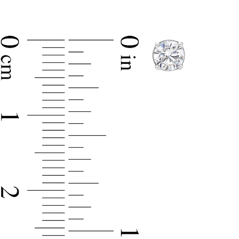 Main Image 4 of 4mm Cubic Zirconia Stud Earring Set in Sterling Silver