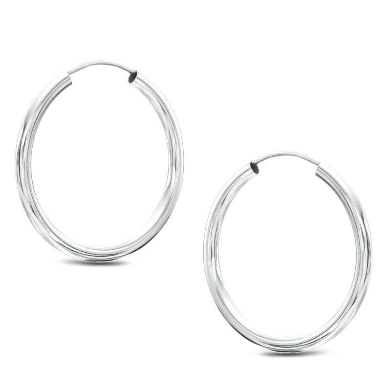 Sterling Silver Continuous Hoops