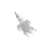 Thumbnail Image 3 of Crystal and Textured Turtle Dangle Charm in Sterling Silver