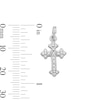 Thumbnail Image 4 of Cubic Zirconia Ornate Cross Dangle Charm in Sterling Silver