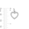 Thumbnail Image 4 of Cubic Zirconia Heart Outline Dangle Charm in Sterling Silver