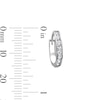 Thumbnail Image 3 of Cubic Zirconia Huggie Hoop Earrings in 10K White Gold