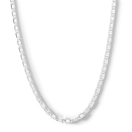 Made in Italy 080 Gauge Valentino Chain Necklace in Sterling Silver - 24&quot;