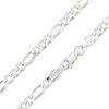 Thumbnail Image 1 of Made in Italy 100 Gauge Figaro Chain Necklace in Solid Sterling Silver - 26&quot;