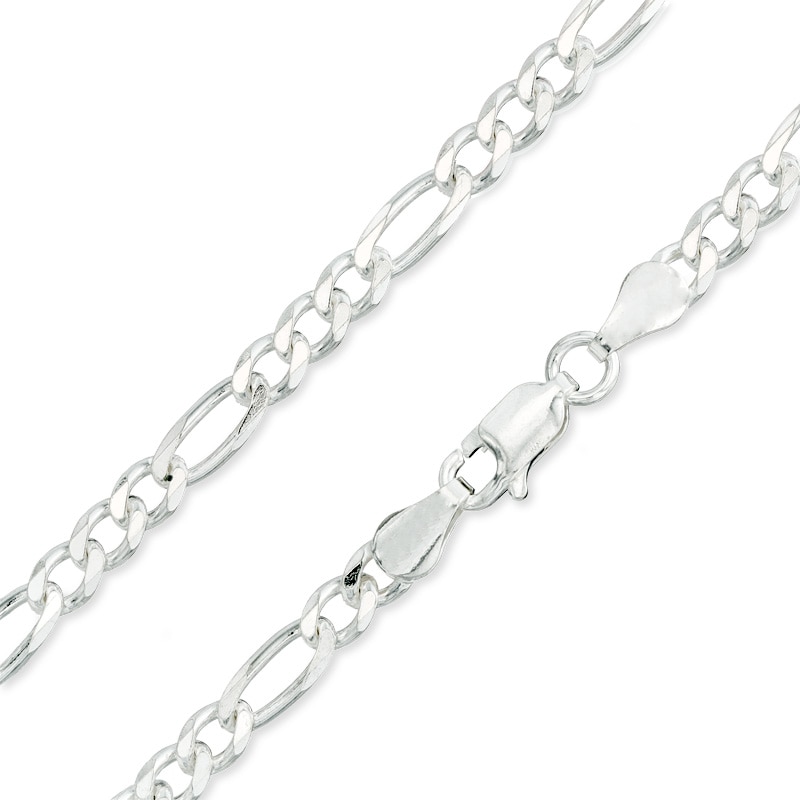 Main Image 1 of Made in Italy 100 Gauge Figaro Chain Necklace in Solid Sterling Silver - 26&quot;