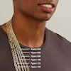 Thumbnail Image 3 of Made in Italy 100 Gauge Figaro Chain Necklace in Solid Sterling Silver - 26&quot;