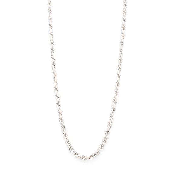 Made in Italy 070 Gauge Rope Chain Necklace in Solid Sterling Silver