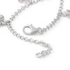 Thumbnail Image 2 of Child's Pink Crystal Butterfly and Heart Charm Bracelet in Sterling Silver - 5.5&quot;