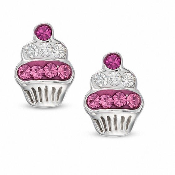 Diamond sales cupcake earrings