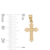 Thumbnail Image 4 of Budded Cross Necklace Charm in 10K Solid Gold