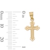 Thumbnail Image 6 of Budded Cross Necklace Charm in 10K Solid Gold