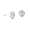 Thumbnail Image 1 of Diamond Accent Circle Stud Earrings in Sterling Silver