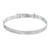 Thumbnail Image 1 of Child's Adjustable Textured Bangle in Sterling Silver