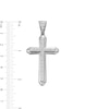 Thumbnail Image 3 of Cubic Zirconia Composite Cross Charm in Sterling Silver