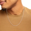 Thumbnail Image 2 of Made in Italy 030 Gauge Singapore Chain Necklace in Sterling Silver - 24&quot;