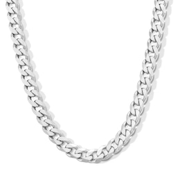 Made in Italy 220 Gauge Curb Chain Necklace in Solid Sterling Silver - 24&quot;