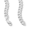 Thumbnail Image 2 of Made in Italy 220 Gauge Curb Chain Necklace in Solid Sterling Silver - 24&quot;