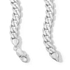 Thumbnail Image 2 of Sterling Silver Curb Chain Made in Italy - 24&quot;