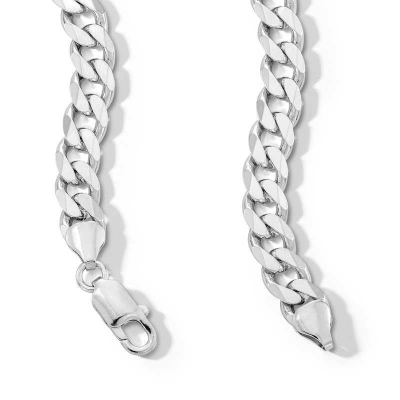 Main Image 2 of Sterling Silver Curb Chain Made in Italy - 24&quot;