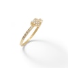 Thumbnail Image 2 of 10K Solid Gold CZ Pavé Heart Ring