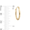 Thumbnail Image 3 of 10K Hollow Gold Twist Hoops