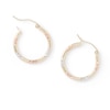 Thumbnail Image 2 of 20mm Hoop Earrings in 10K Tri-Tone Gold