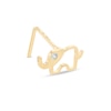 Thumbnail Image 0 of 025 Gauge Cubic Zirconia Elephant Nose Stud in 10K Gold