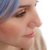 Thumbnail Image 2 of Semi-Solid Sterling Silver Crystal Graduating Nose Stud Set - 22G