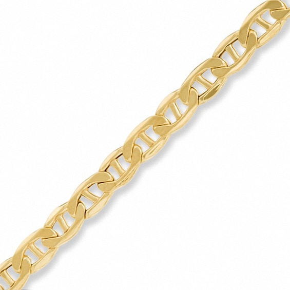060 Gauge Mariner Chain Bracelet in14K Gold Bonded Sterling Silver - 8"