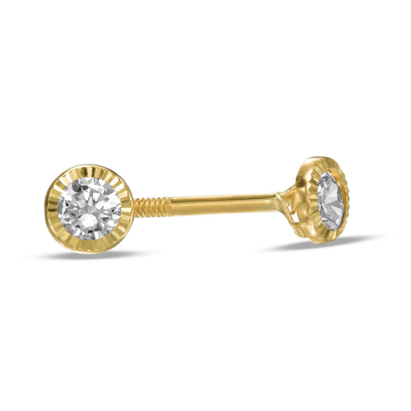 Taylor Grace 10k Gold Cubic Zirconia Dome Stud Earrings