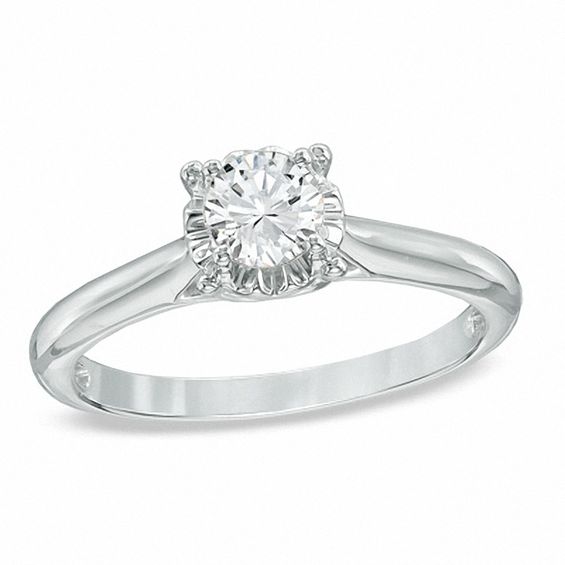 CT. Diamond Solitaire Engagement Ring in 10K Gold