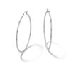 50mm Hoop Earrings in Sterling Silver