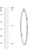 Thumbnail Image 3 of 50mm Hoop Earrings in Sterling Silver