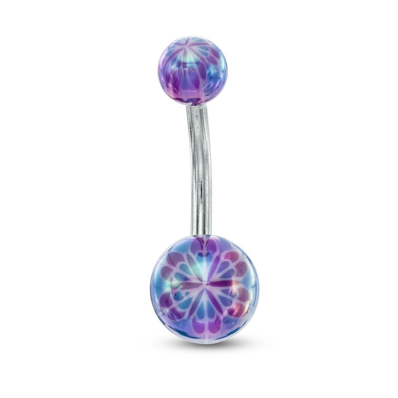 Tie dye store belly button rings